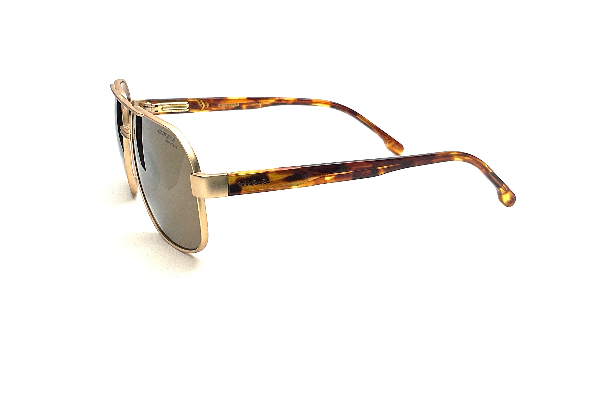 Carrera C Flex 12/G/S Gold Sunglasses - Polarized UV Protection for Men & Women - Perfect for Driving, Running & Outdoor Activities
