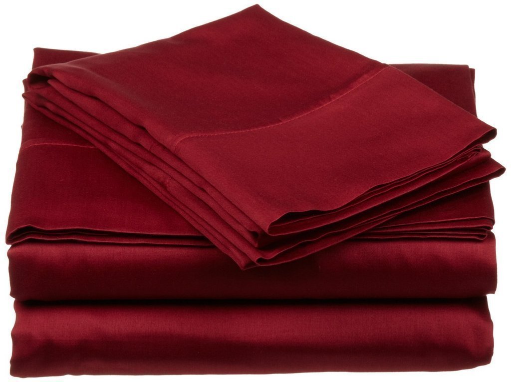 Luxury 4-Piece California Queen Size Sheet Set - 100% Egyptian Cotton 310-Thread Count - Deep Pocket Fits Up to 5
