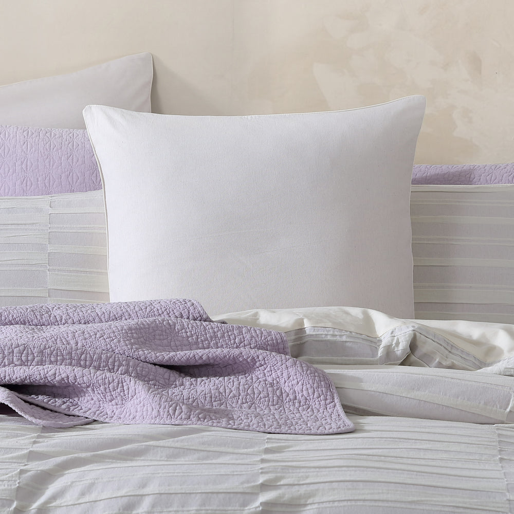 Balmoral Lilac European Pillowcase - Premium 100% Cotton Luxury Bedding for Home & Hotel Use