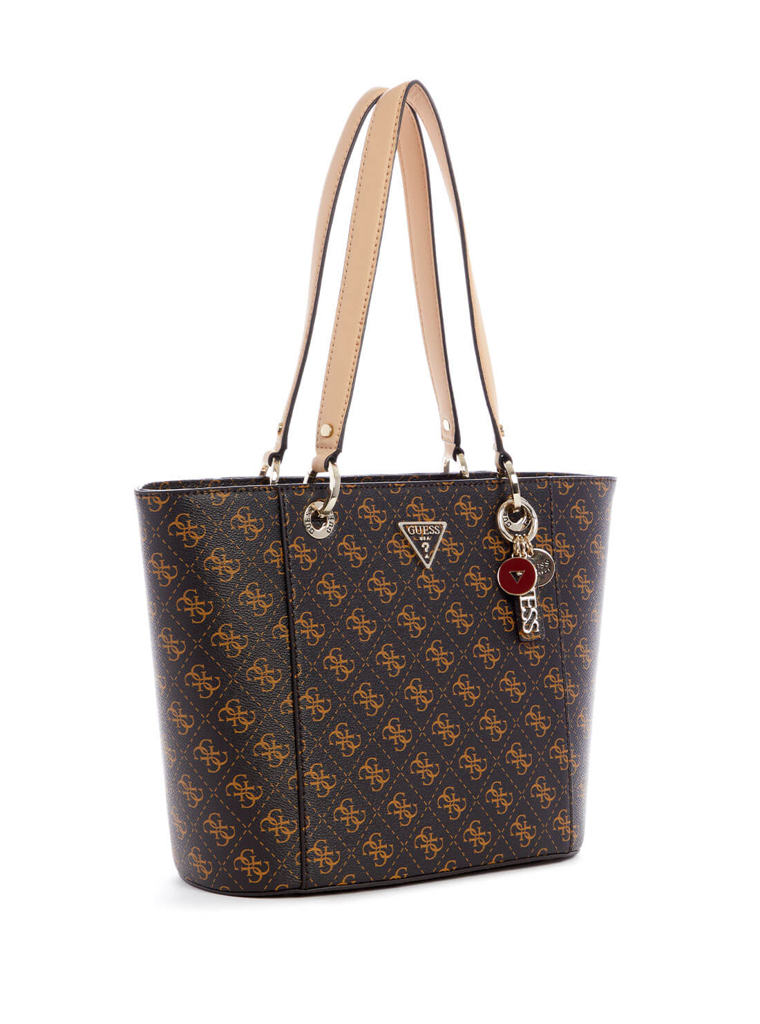 Brown Noelle Logo Small Elite Tote Bag - Stylish & Durable Handbag for Women | Perfect for Work, Travel & Everyday Use