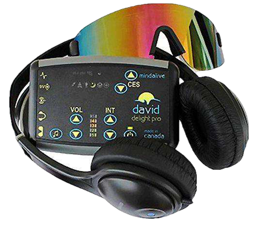 Mind Alive DAVID Delight Pro CES Light and Sound Therapy Machine for Stress Relief, Sleep Aid & Relaxation - Perfect for Home Meditation, Anxiety Relief and Brainwave Entrainment