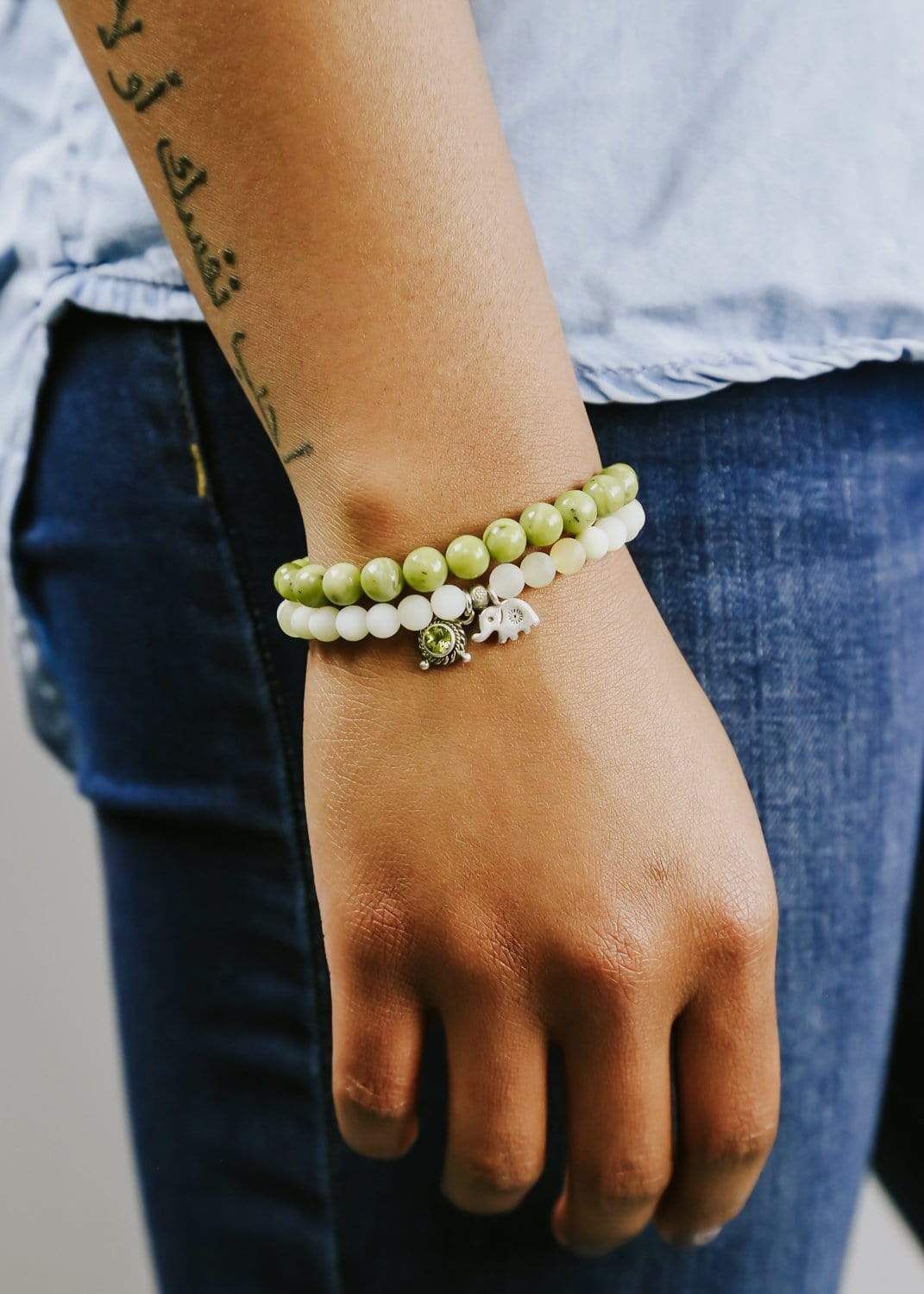 Heart Chakra Double Wrap Bracelet for Women - Healing Crystal Energy Bracelet for Meditation, Yoga & Spiritual Balance - Adjustable Beaded Wrist Wrap for Positive Energy & Stress Relief