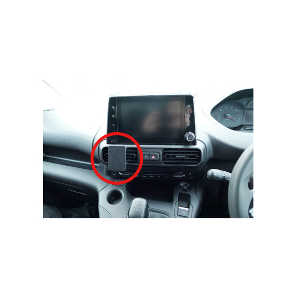 ClicOn No Holes Center Dash Mount for Citroen Berlingo III (2019-2024) & Peugeot Partner (2019-2024) - Secure Phone Holder for Easy Navigation & Hands-Free Driving