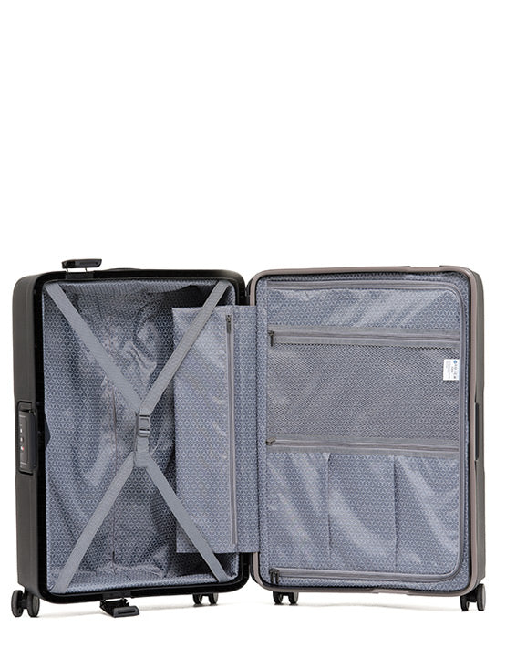 Tosca KNOX 21 Inch Small Full Framed Spinner Luggage - Lightweight Carry On Suitcase with 360° Wheels for Travel, Business Trips & Weekend Getaways (Black)