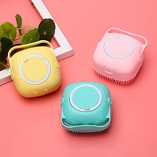 **Premium Silicone Body Brush with Soap Dispenser - Deep Cleansing & Exfoliating Bath Brush for Dead Skin Removal, Massage & Relaxation - Ideal for Men & Women (Multi Color) - Perfect for Shower, Bath & Spa Use**