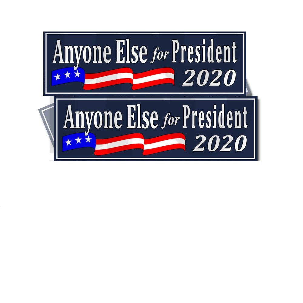 2020 Anti Trump Bumper Sticker Decal - 2 Pack Blue (3