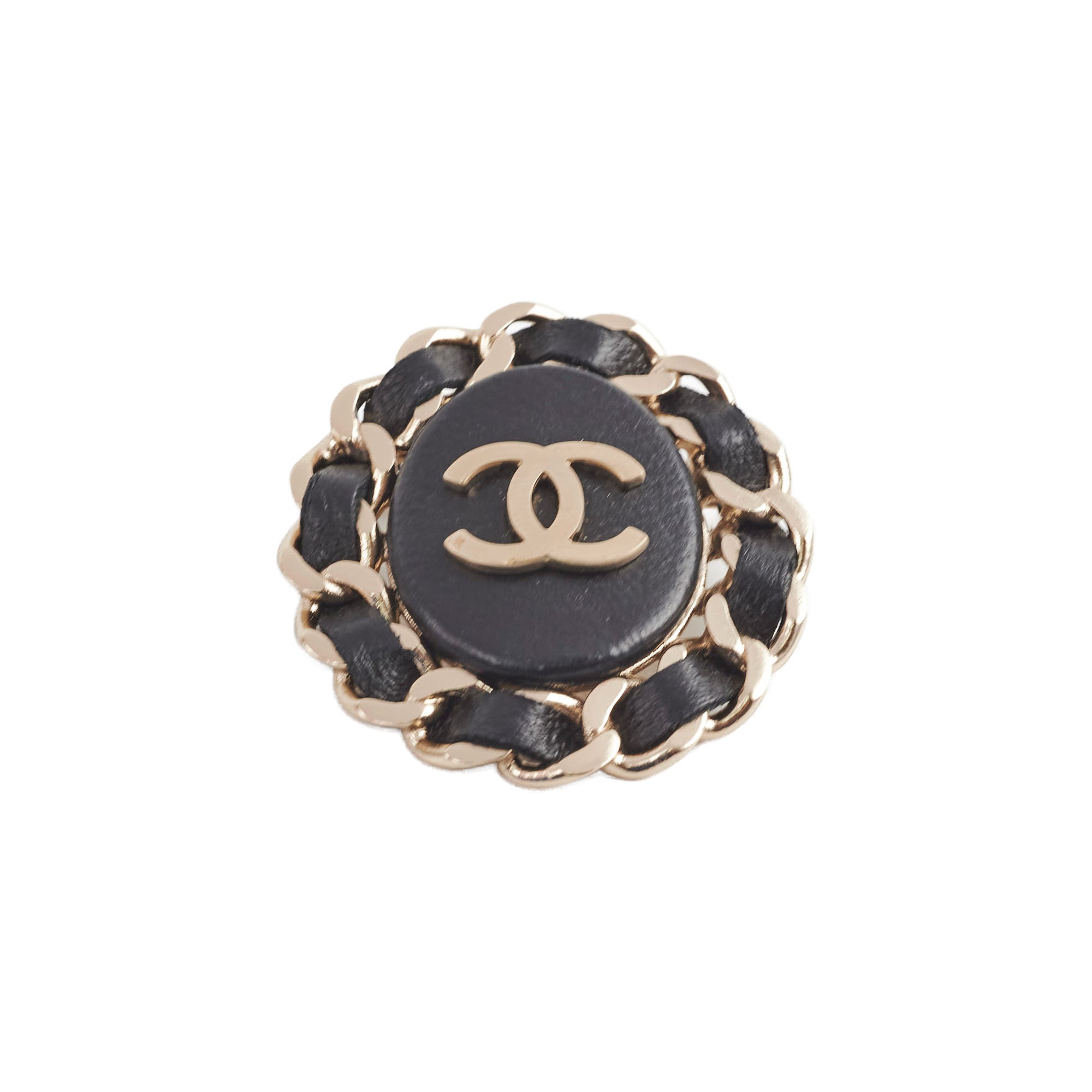 Chanel Black Crystal Brooch - Elegant Fashion Accessory for Women | Perfect for Dresses, Jackets & Bags