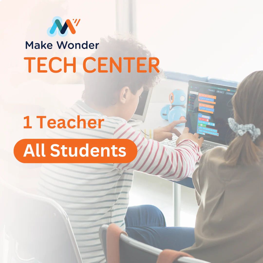 Wonder Workshop Make Wonder Tech Center - STEM Learning Kit for Kids | Coding & Robotics Educational Toy | Perfect for Home & Classroom STEM Activities
