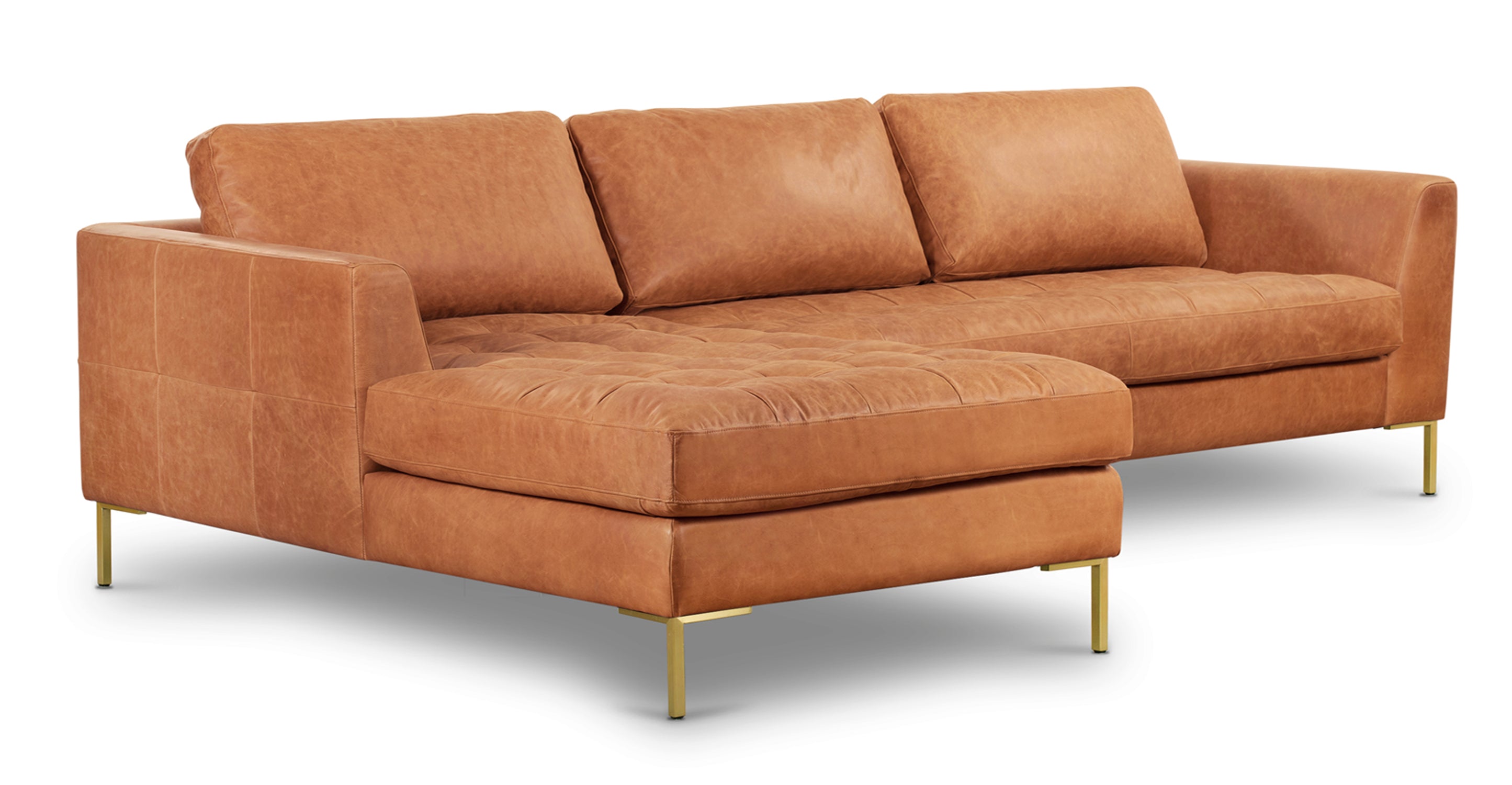 Modern Left Facing Sectional Sofa with Reversible Chaise - Comfortable L-Shaped Couch for Living Room, Family Room & Small Spaces - Perfect for Movie Nights & Relaxing