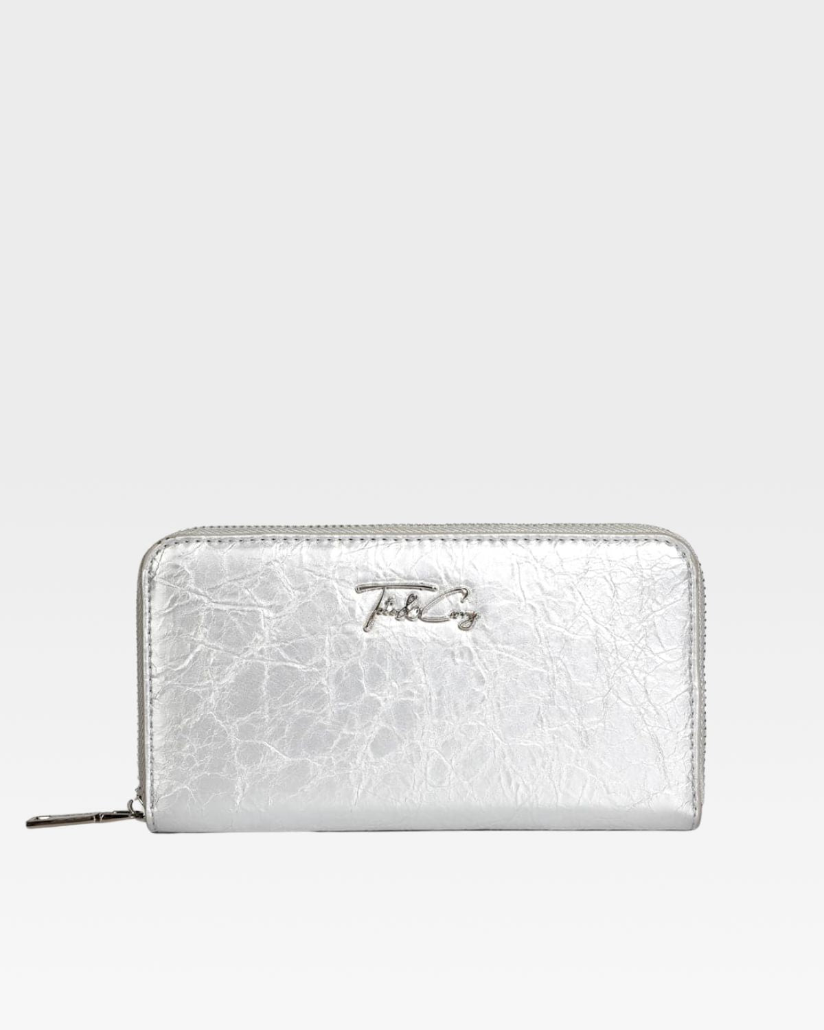 Silver Clutch Wallet for Women - Slim RFID Blocking Credit Card Holder - Perfect for Parties, Travel & Everyday Use