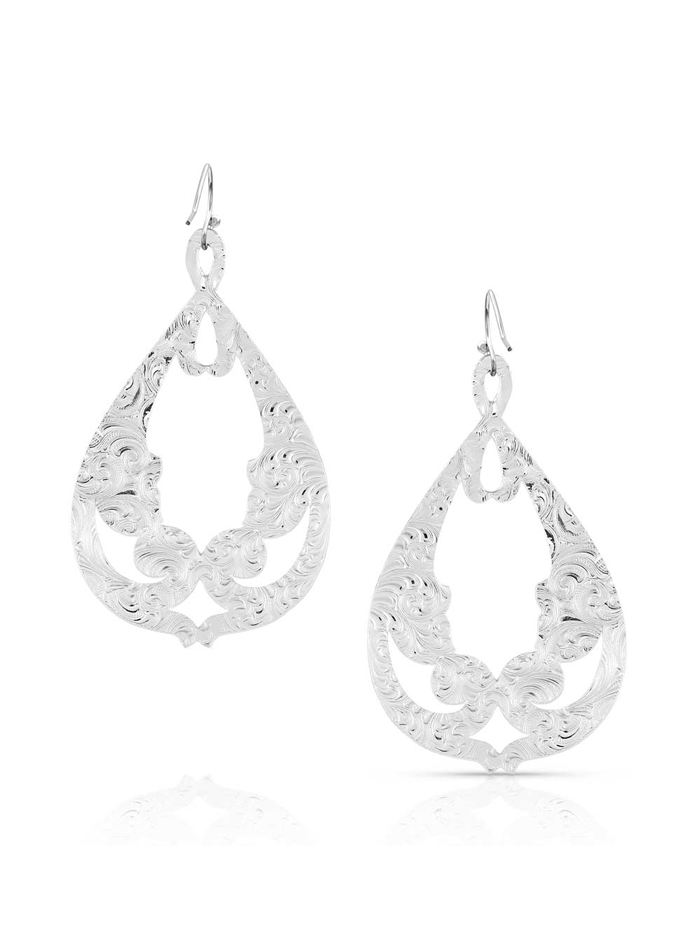 Montana Silversmiths ER5452 Resilient Montana Legacy Earrings for Women - Sterling Silver Western Jewelry for Cowgirl Style & Everyday Wear