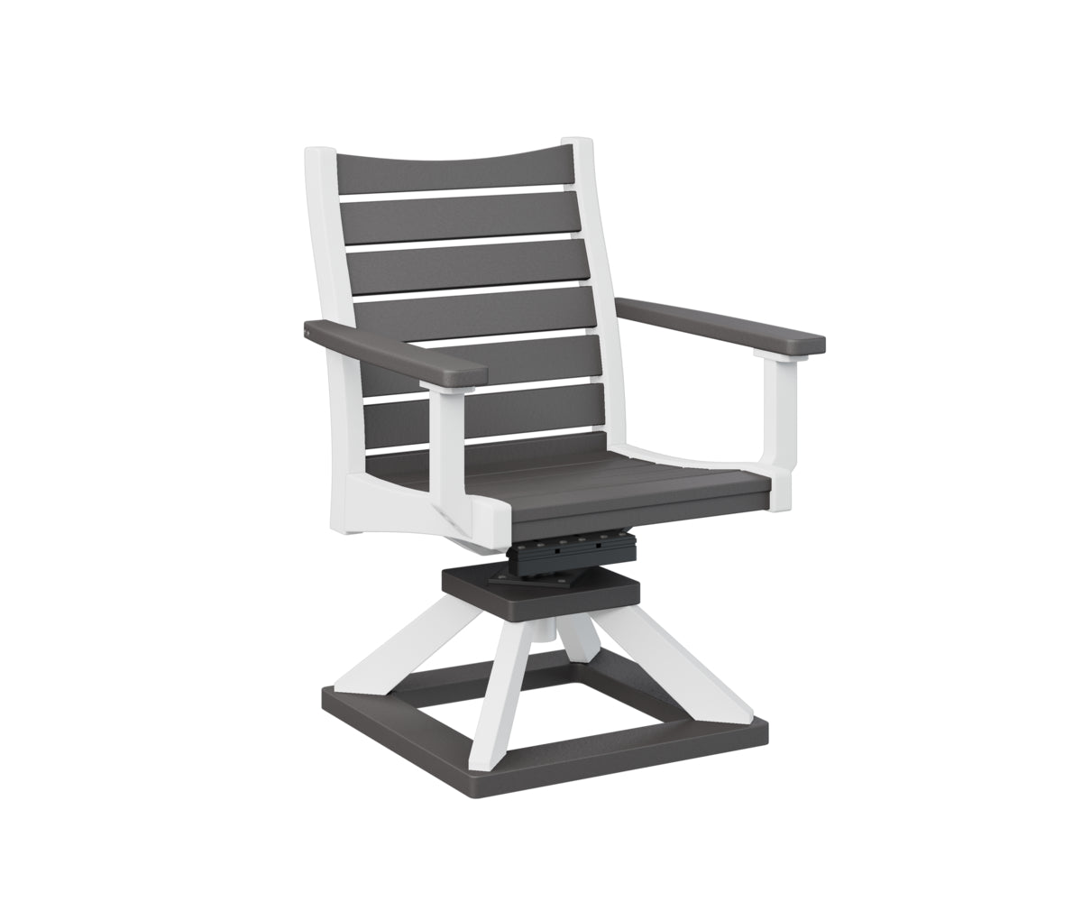 Berlin Gardens Bristol Swivel Rocker Dining Chair - Patio, Garden, Porch & Outdoor Relaxation - Comfortable Rotating Rocking Chair for Dining & Lounging