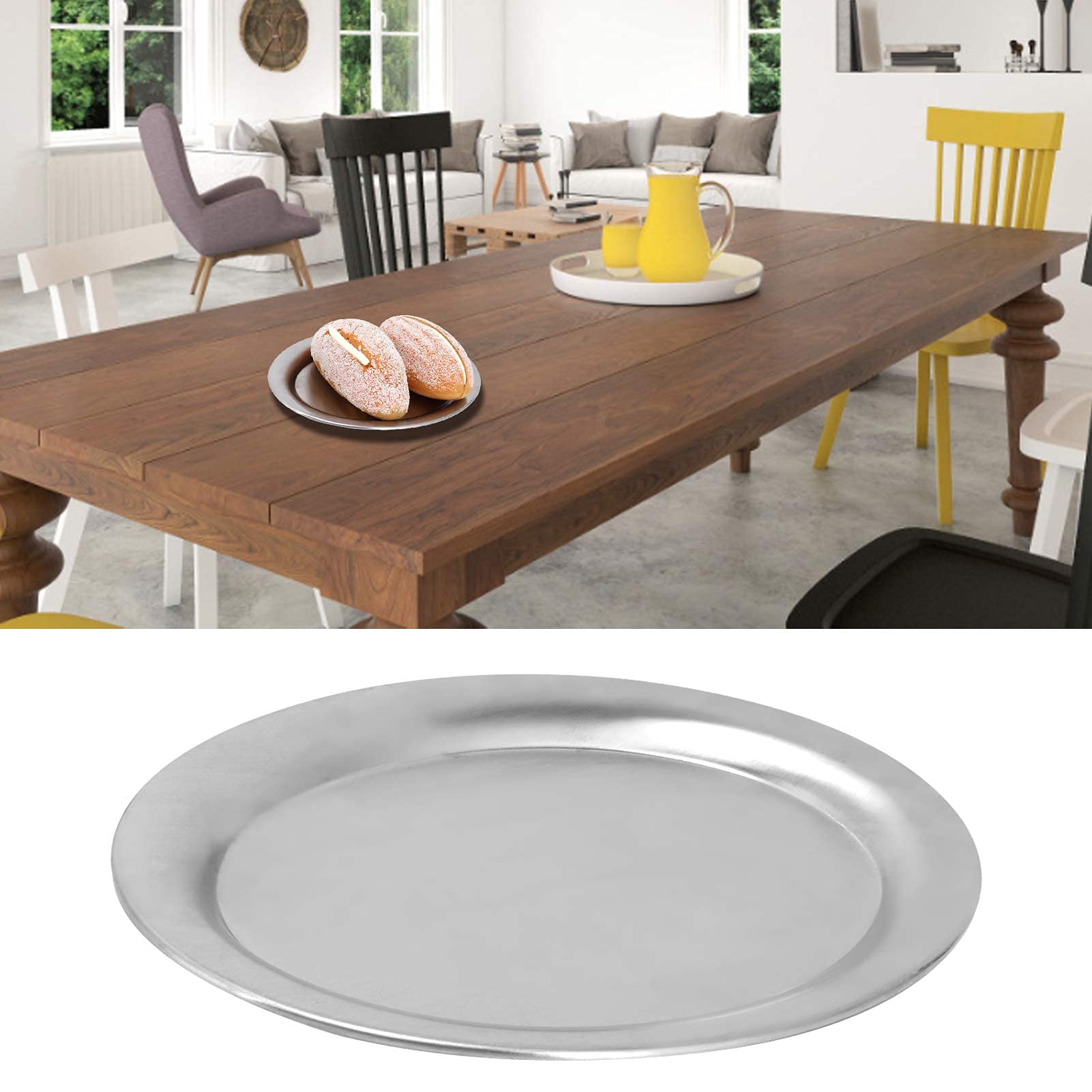 Premium Stainless Steel Small Oval Plate - Multi-Function Kitchen Serving Dish for Snacks, Bones, Appetizers | Perfect for Restaurants, Picnics & Home Dining