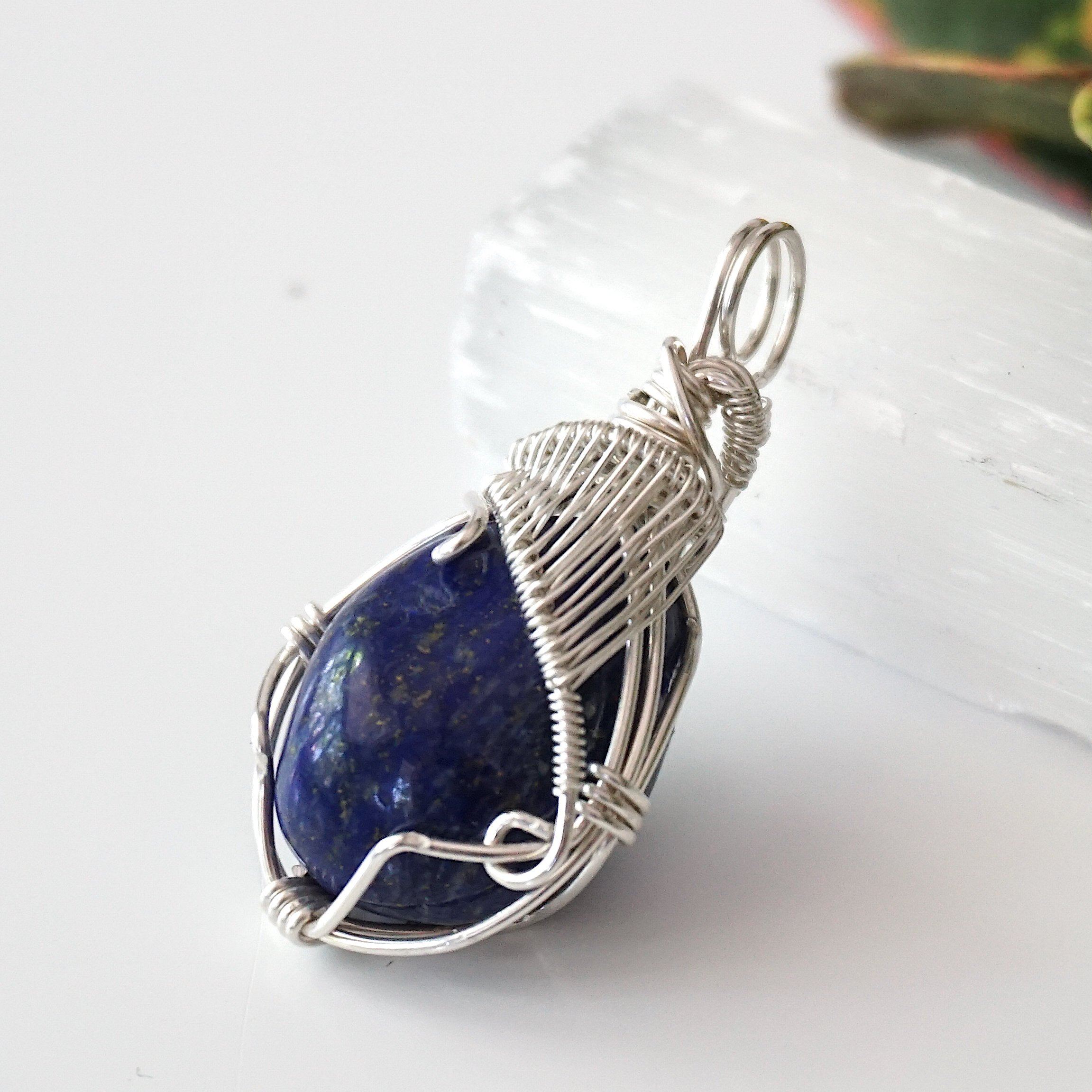 Lapis Lazuli Necklace for Women - Genuine Blue Stone Jewelry for Healing & Spiritual Energy | Perfect for Meditation, Yoga & Gift Giving