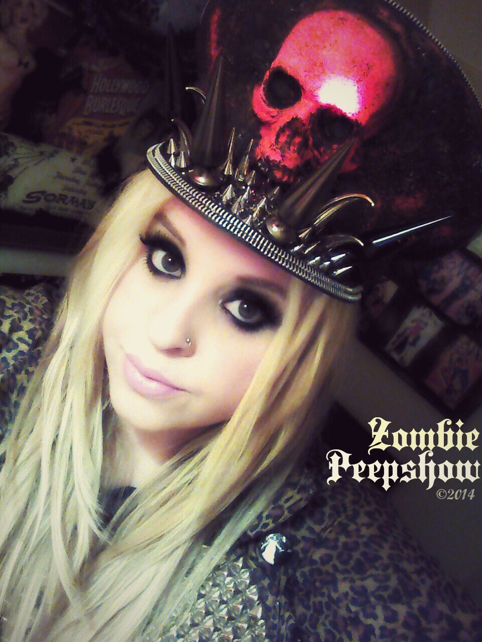 Skull Hellbound Extreme Spiked Hat - Gothic Punk Fashion Accessory for Men & Women - Perfect for Concerts, Halloween, and Rock Events