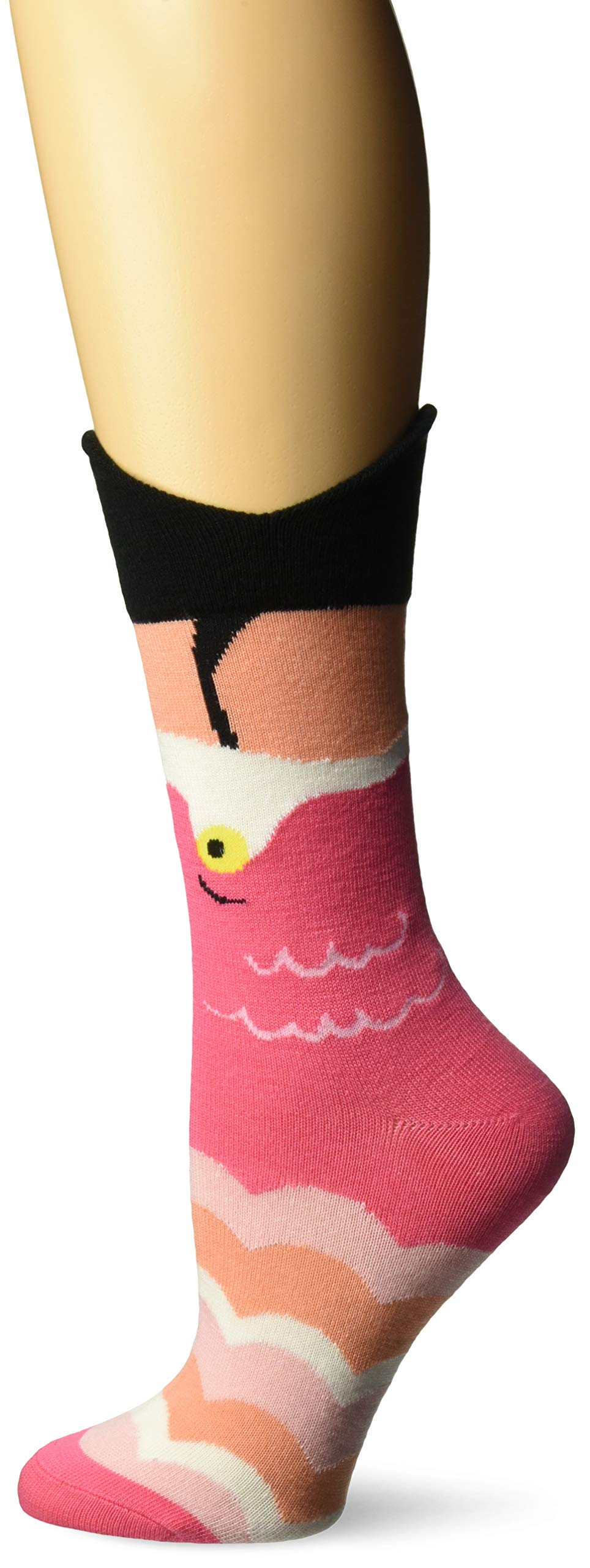 K. Bell Women's Wide Mouth Leg Eating Novelty Casual Crew Socks - Fun & Comfortable Everyday Wear for Work, Home & Gifts