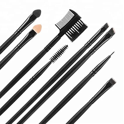 9JOY Professional 32-Piece Makeup Brush Set with Leather Pouch - Vegan Cosmetic Brushes for Foundation, Eyeshadow & Blending | Perfect for Makeup Artists & Beginners (Black) - Home & Travel Beauty Essentials