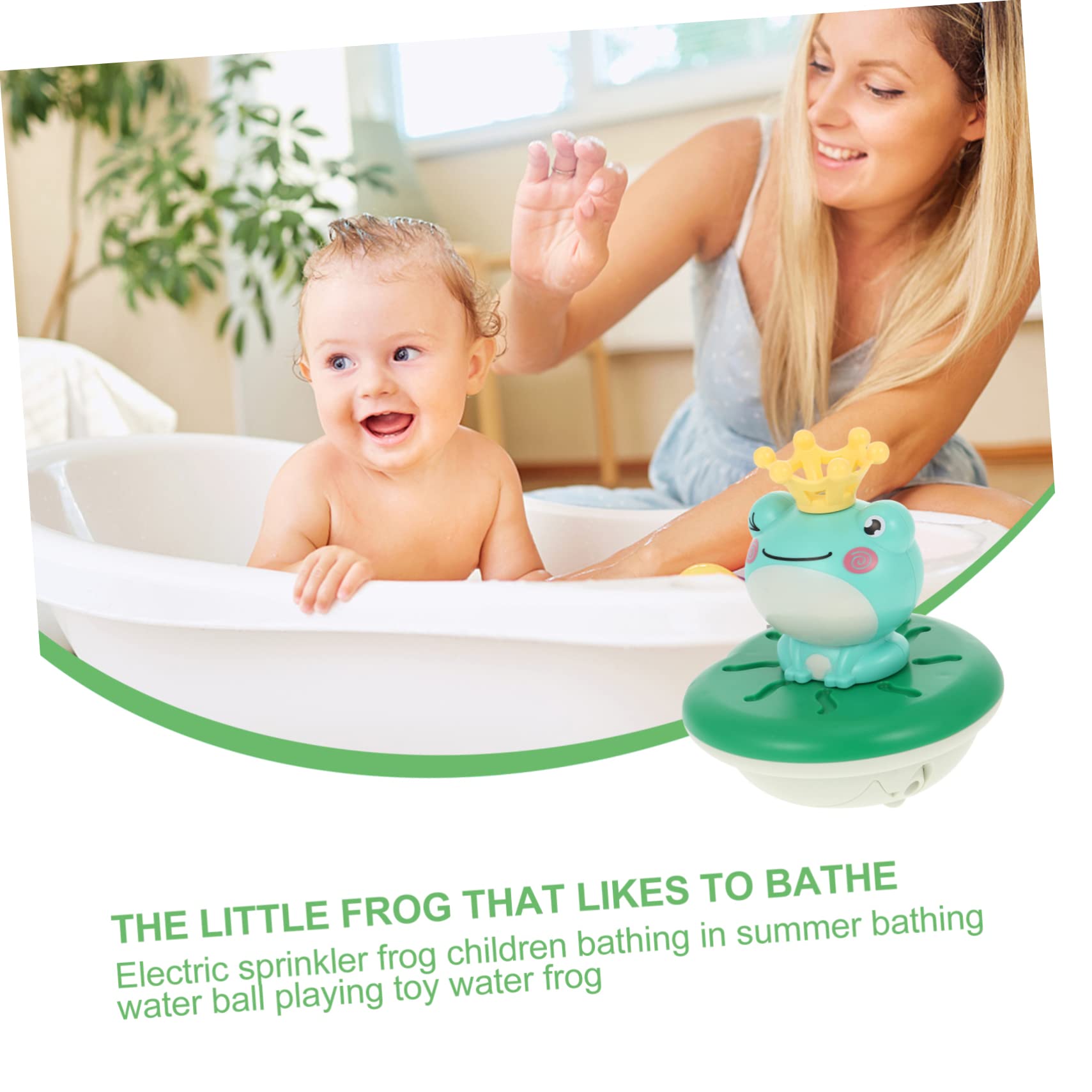 BCOATH 2 Sets Baby Frog Bath Toys - Safe Plastic Bathtub Toys for Infants & Toddlers - Fun Water Play for Kids in Tub or Pool