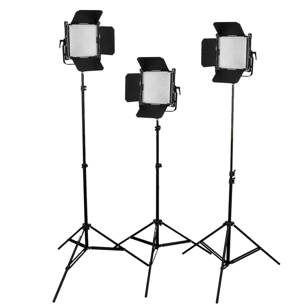 Boling 3x 2220P LED Video Light Kit - 11,400 Lumens Continuous Lighting for Photography & Videography - Portable Studio Lighting with Softbox & Stands - Perfect for YouTube, TikTok, Live Streaming & Product Photography