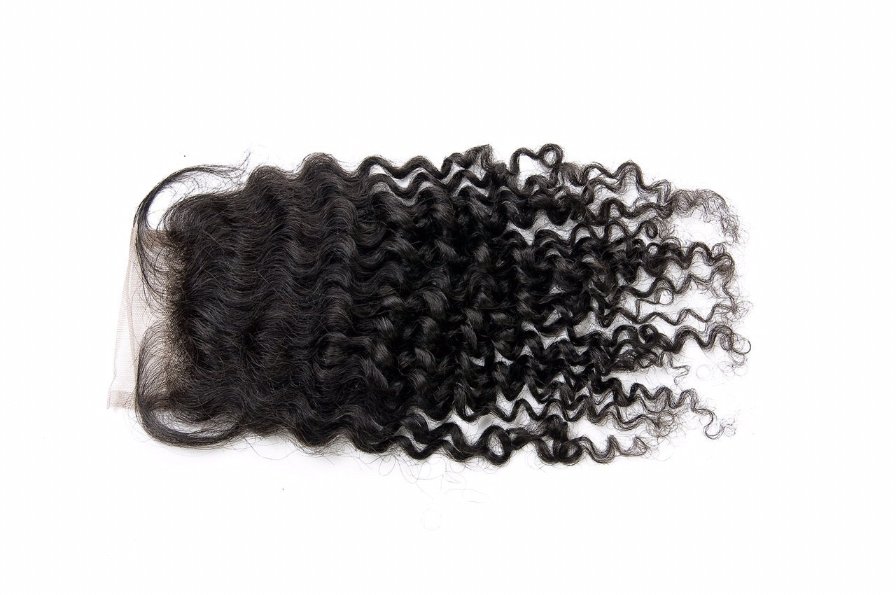 Indian Deep Curl 4x4 No Part Lace Closure Human Hair Wigs for Black Women - Natural Look for Daily Wear & Special Occasions