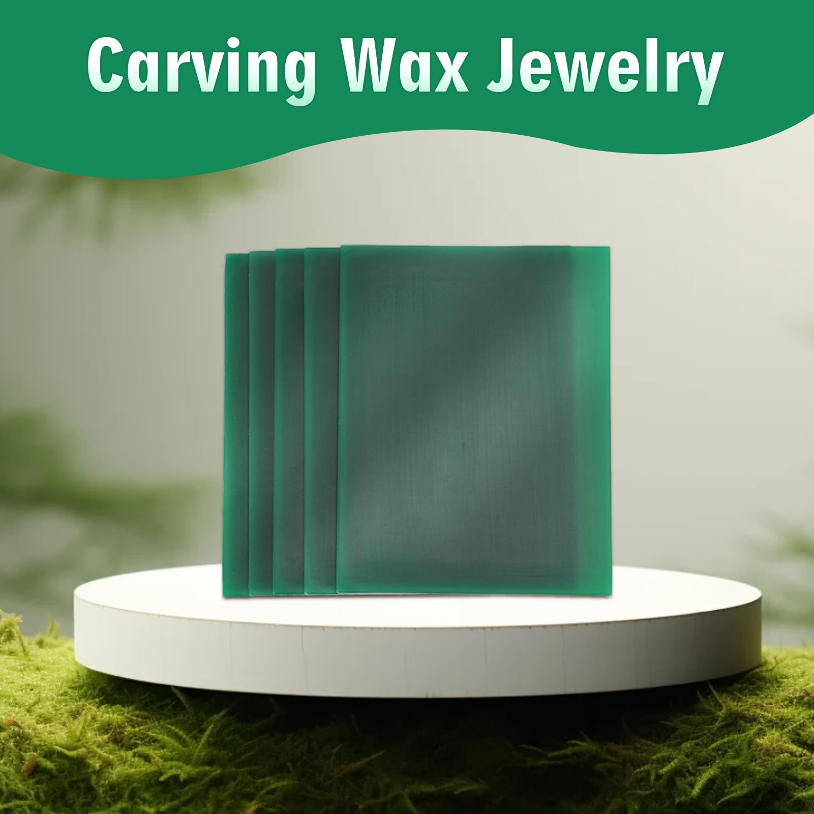 5pcs 2mm Jewelry Carving Wax Sheets for Ring Making & DIY Crafts - Premium Modeling Wax for Engraving, Casting & Jewelry Design - Perfect for Wax Carving, Mold Making & Metal Casting Projects
