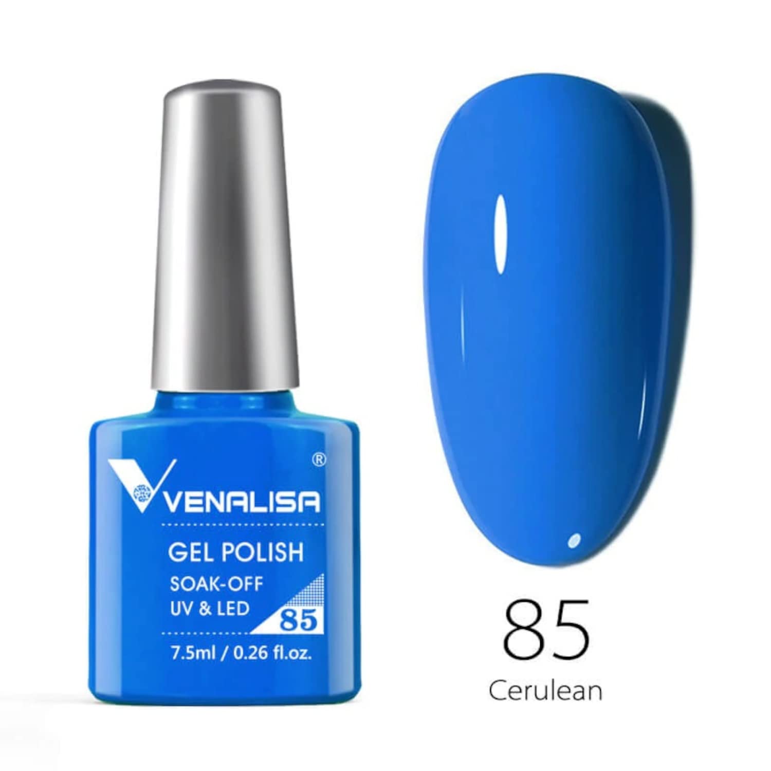 VENALISA #85 Gel Nail Polish 7.5ml - Soak Off UV LED Nail Gel for Manicure & Nail Art - Salon Quality Long Lasting Polish - Requires UV/LED Light to Cure - Perfect for Home DIY & Professional Salon Use