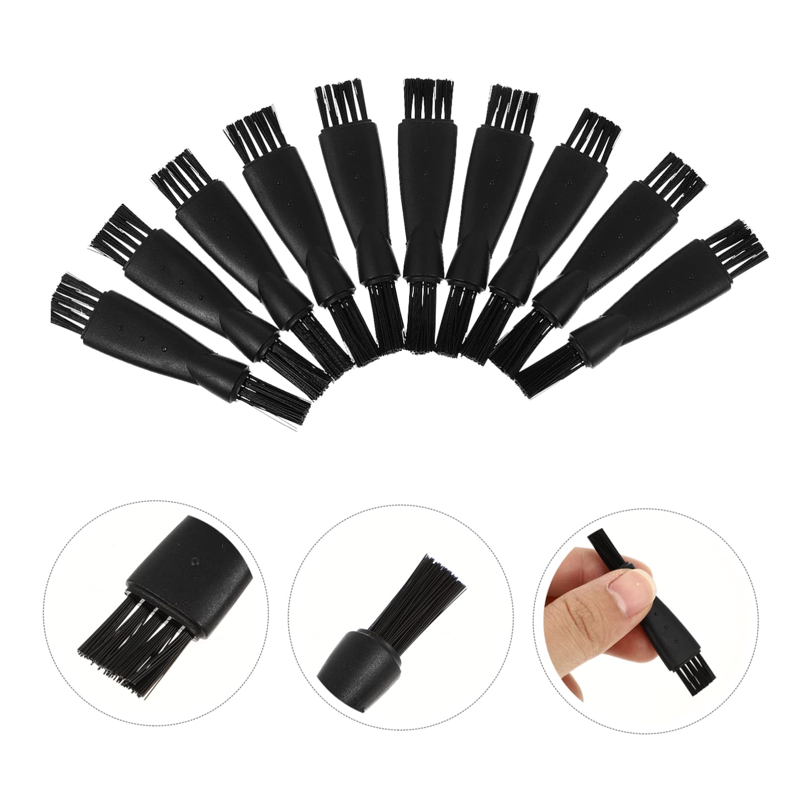 Baluue 10-Pack Electric Hairbrush Cleaner & Shaver Refills - One Blade Power Scrubber for Bathroom Cleaning, Men's Grooming & Electric Shaver Maintenance - Perfect for Home, Salon & Travel Use