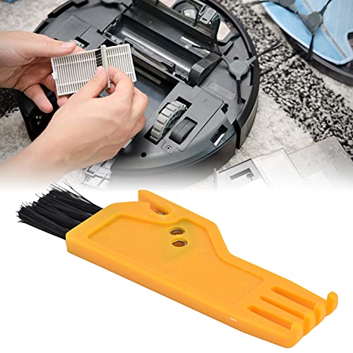ABS Cleaning Brush for Vacuum Cleaner & Robot Sweeper - Compatible with Handheld Vacuums - Yellow Dust Brush - Perfect for Hard Floors, Carpets & Pet Hair Removal