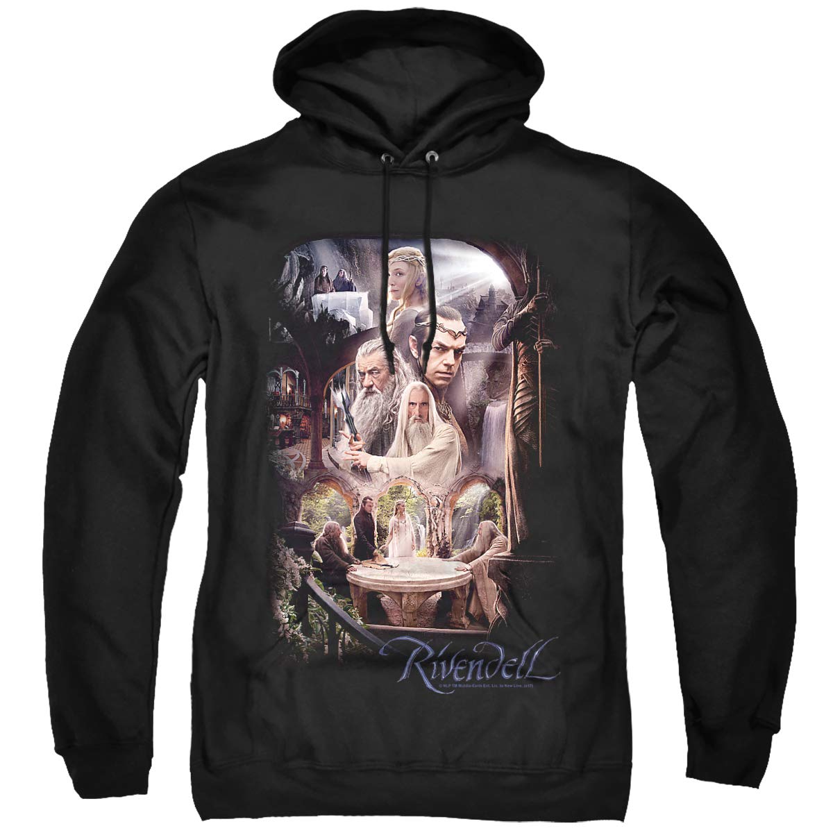 The Hobbit Rivendell Hoodie for Adults - Cozy Unisex Pullover for Fantasy Fans