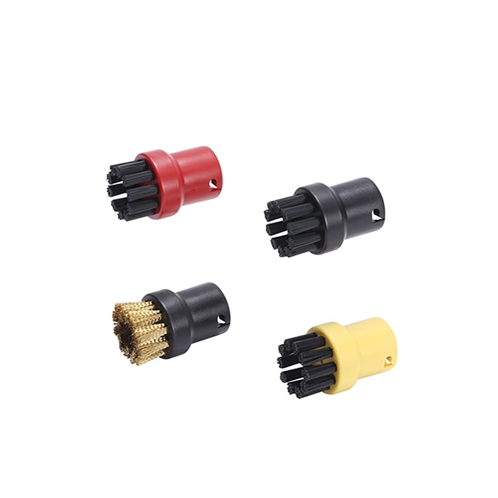 Karcher SC Series SC2 SC3 SC4 SC5 Steam Cleaner Extension Nozzle & Small Round Brush Kit - 15 Piece Set for Deep Cleaning Grout, Tiles, and Hard-to-Reach Areas