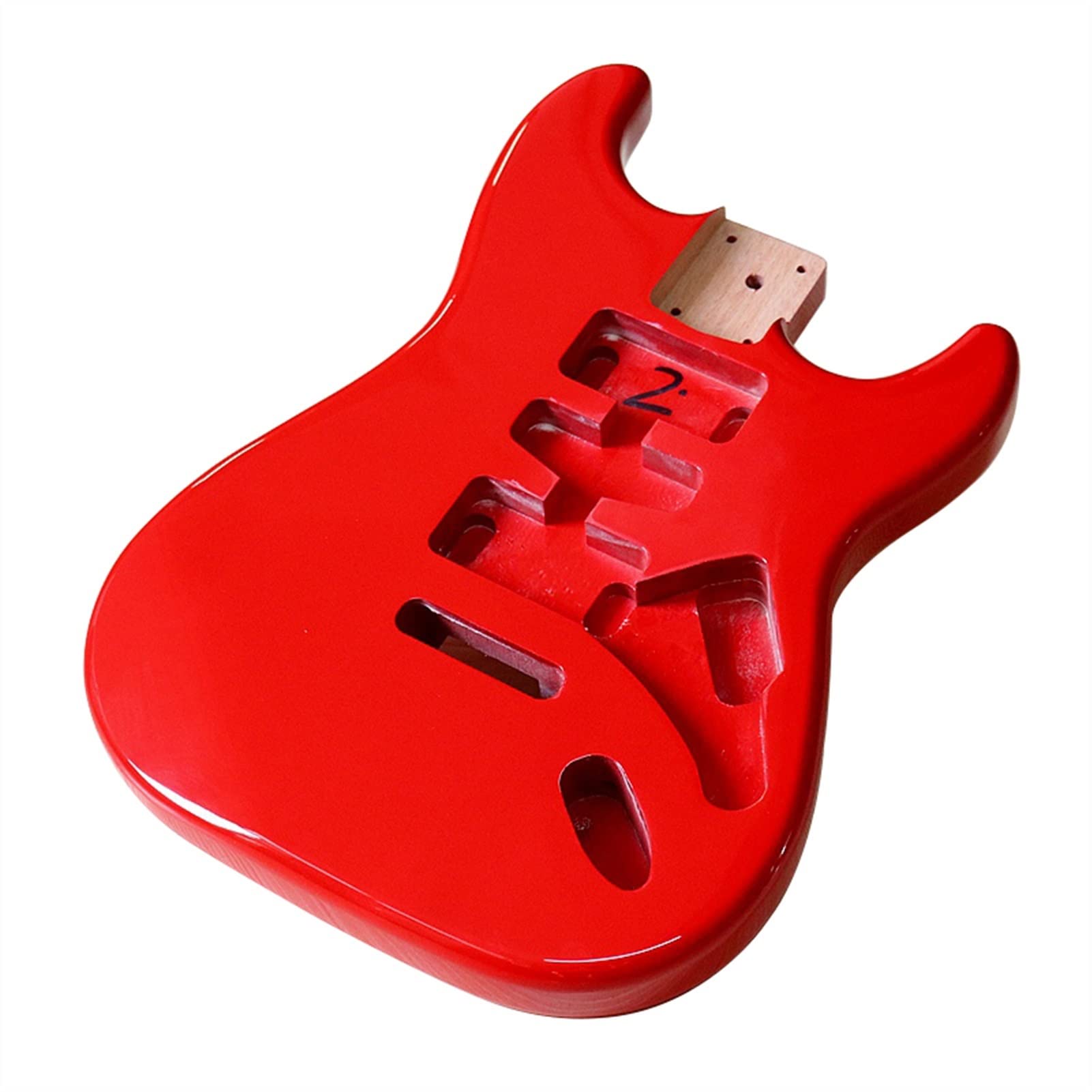 Premium Poplar Wood Electric Guitar Body Blank - 5.7cm Pocket Width, Unfinished DIY Guitar Kit for ST Style | Perfect for Custom Guitar Building, Repair & Replacement Parts | Great for Musicians, Luthiers & Guitar Enthusiasts