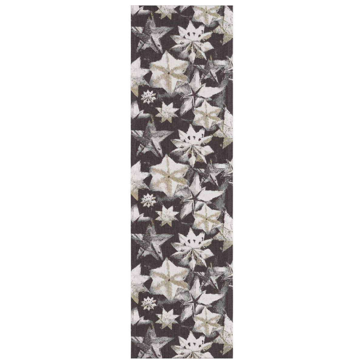 Ekelund Weavers Stjarnor Cotton Table Runner - Handwoven Scandinavian Table Decor for Dining Room, Kitchen, and Holiday Parties