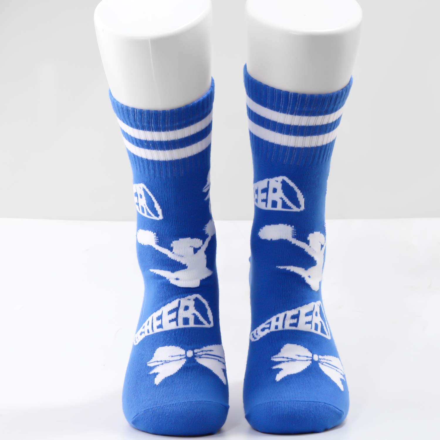 MBMSO 2 Pairs Cheerleading Socks - Best Cheerleader Gifts for Team Spirit & Performance - Perfect for Competitions, Practice & Cheerleading Events