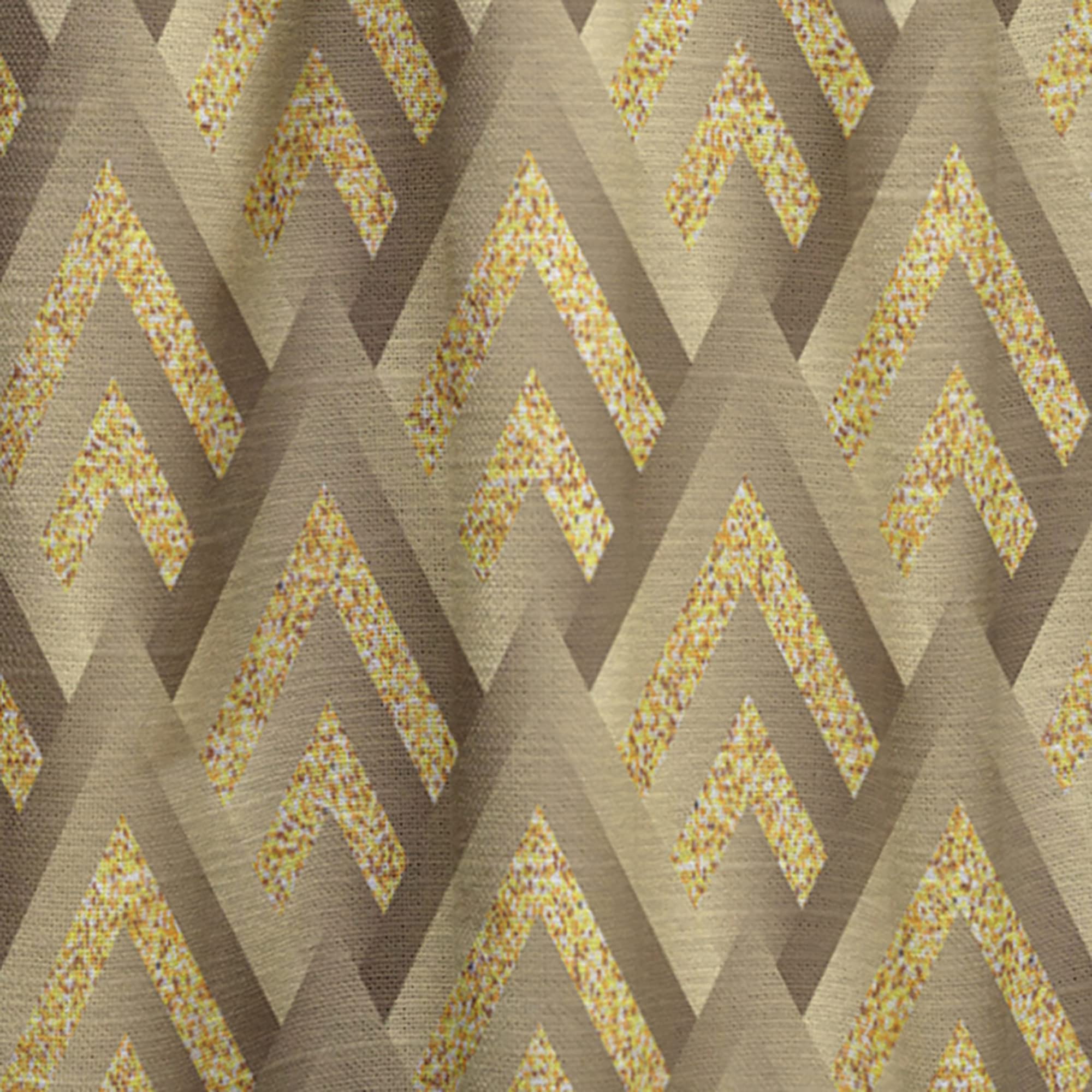 DesignQ Thermal Insulated Blackout Curtains - Golden Plaid Pattern, 52x90 Inch Single Panel for Bedroom & Living Room - Energy Saving, Noise Reducing, Perfect for Home Decor & Privacy