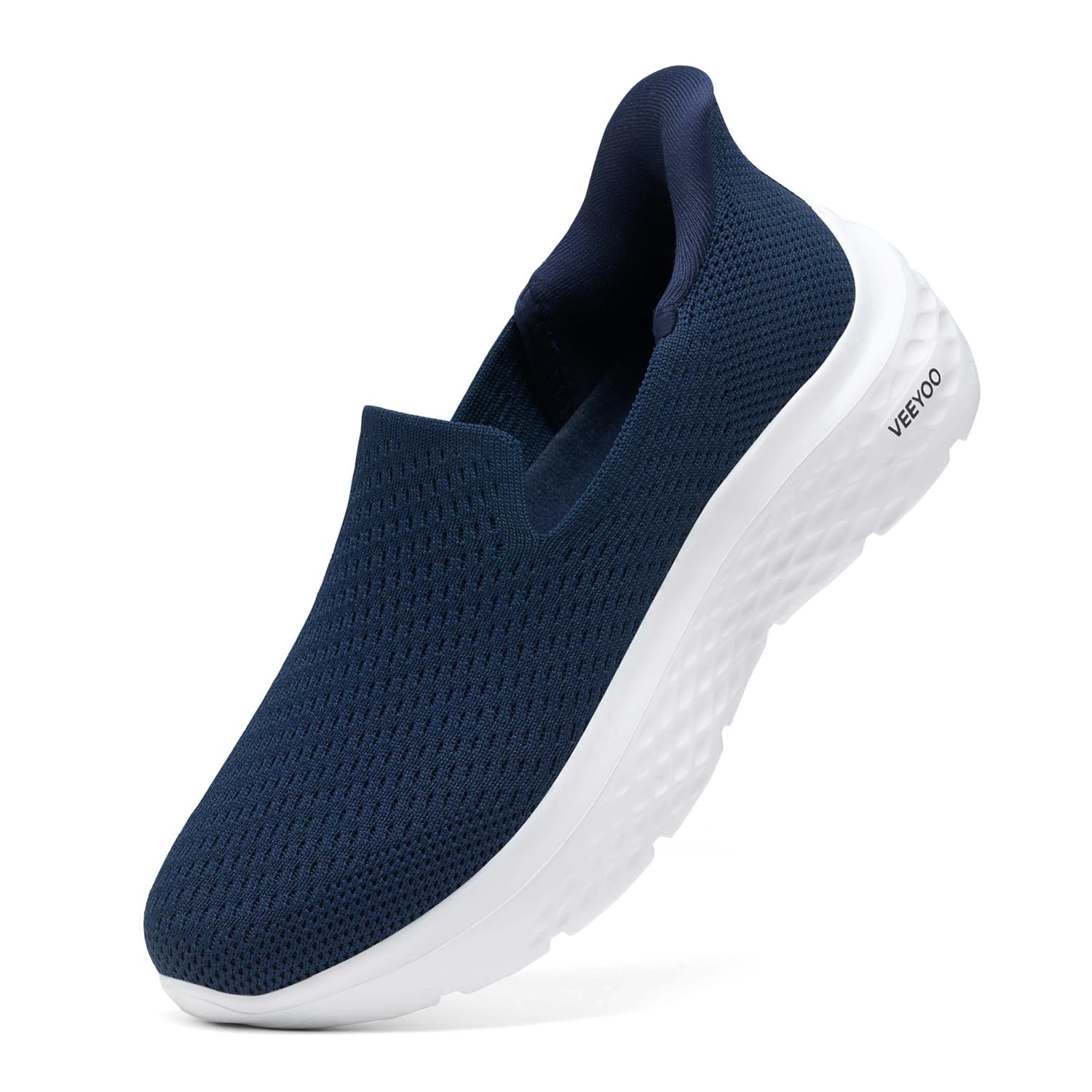 VEEYOO ZURIN Women's Slip-On Walking Shoes with Arch Support - Lightweight No-Lace Sneakers, Non-Slip Breathable Tennis Shoes for Casual, Travel & Work | Perfect for Walking, Office & Outdoor Activities