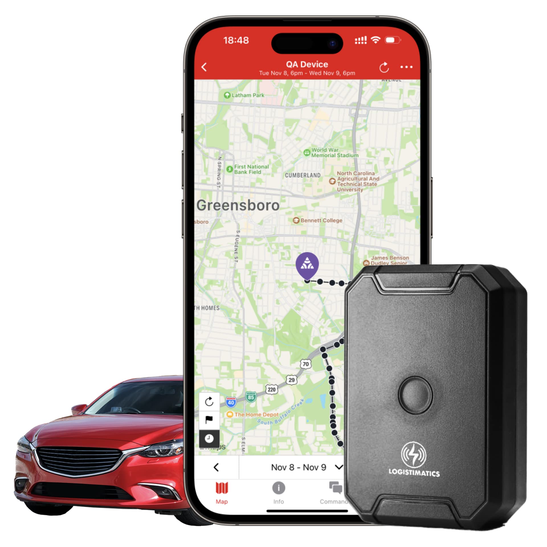 Mobile-200 4G GPS Tracker for Vehicles, People & Assets - Real-Time Car Tracking Device with Magnetic Waterproof Design - Fleet Management Solution (Subscription Required) - Perfect for Personal Security, Vehicle Protection & Business Asset Tracking