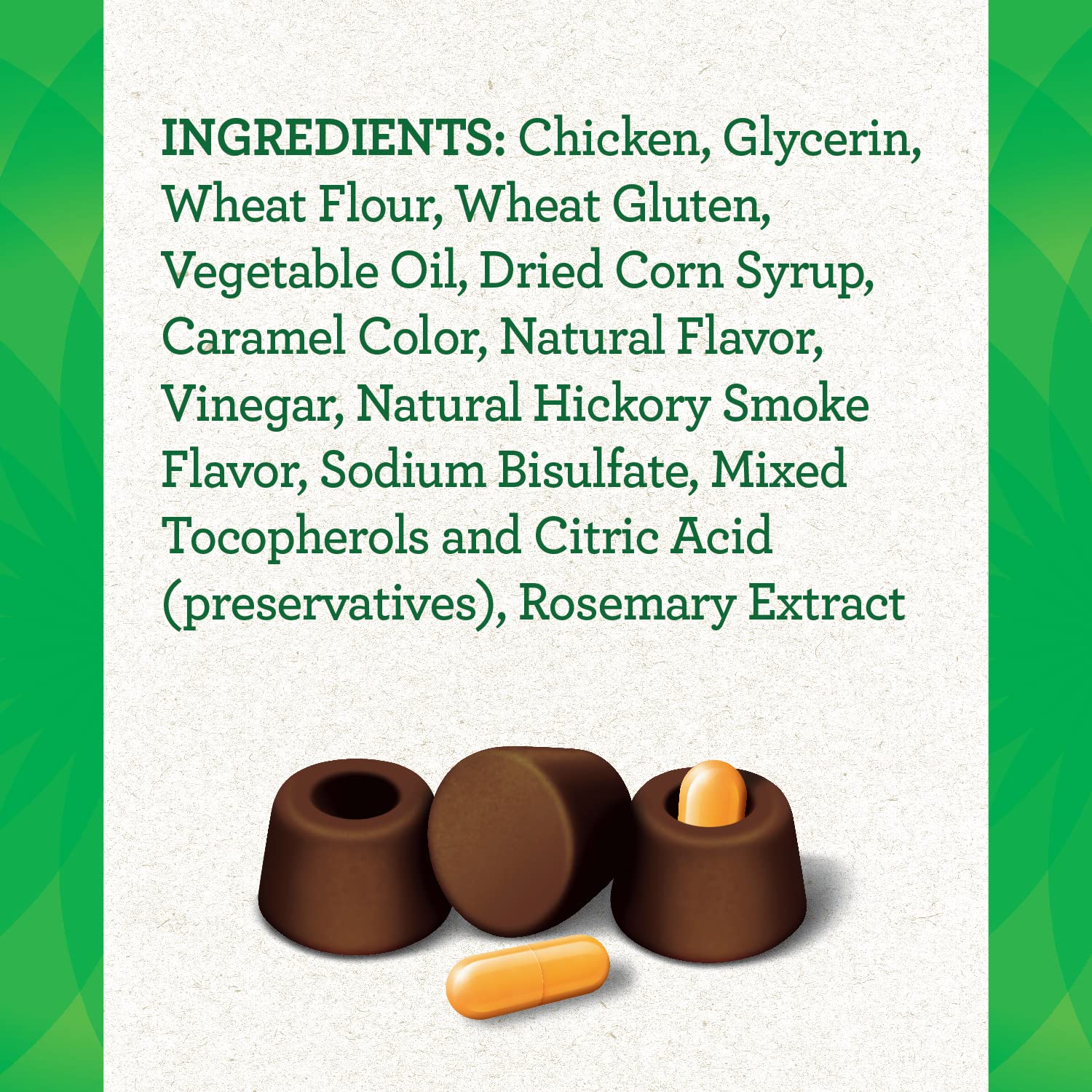 Greenies Pill Pockets for Dogs - Natural Soft Dog Treats with Hickory Smoke Flavor, Capsule Size (6 Pack, 180 Treats, 7.9 oz Each) - Perfect for Hiding Medication & Training Rewards