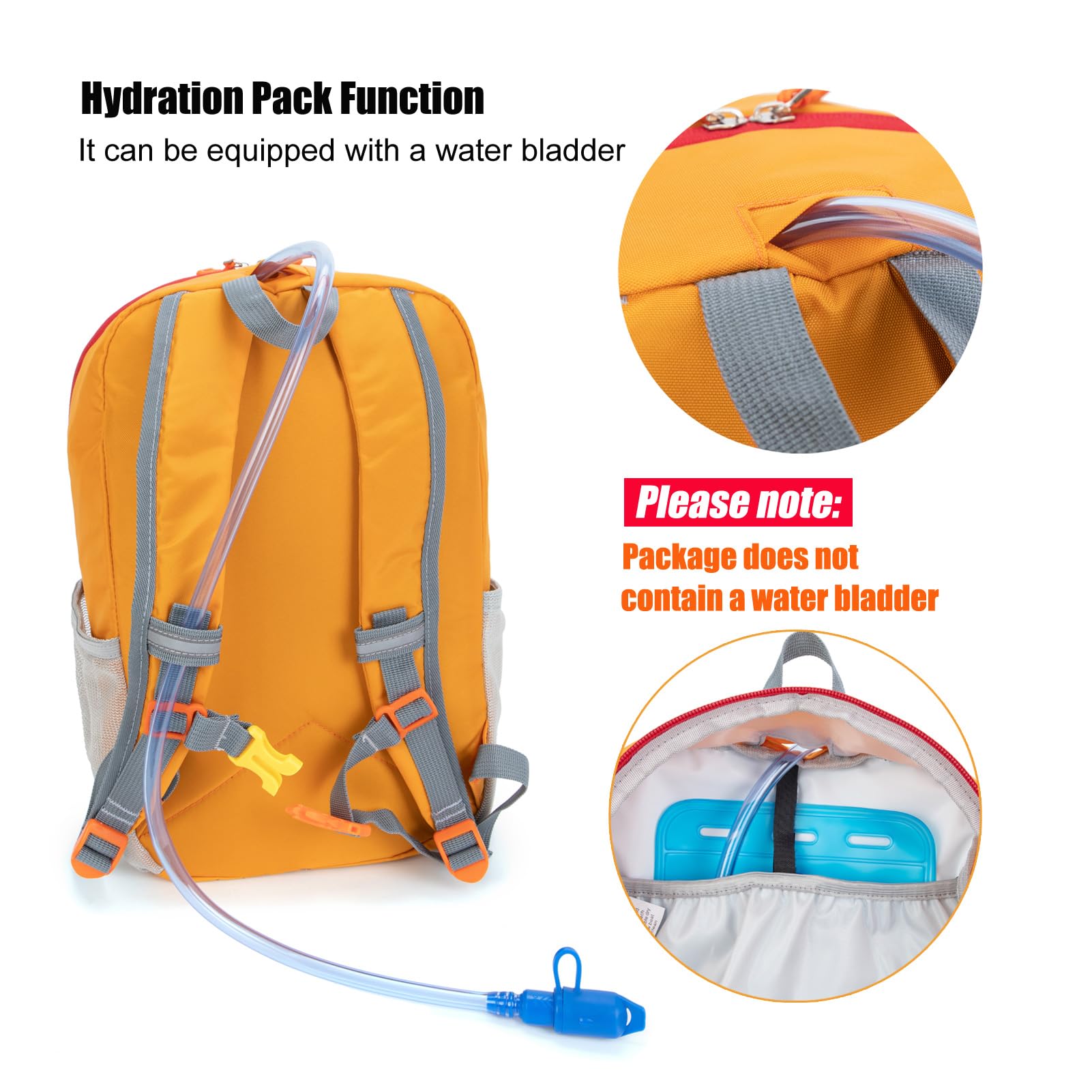 Best Kids Hiking Backpack for Boys & Girls - Lightweight Small Daypack for Camping, Travel & Outdoor Adventures - Durable Orange Backpack for Toddlers (Perfect for School, Day Trips & Nature Explorations)