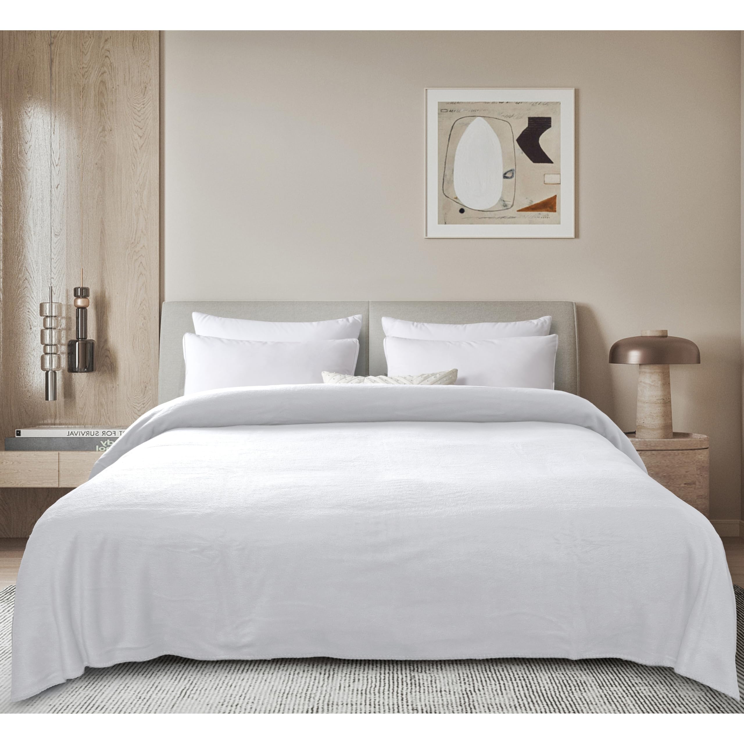 Soft Fleece Blanket for King Size Bed - Ultra Warm & Cozy Winter Throw - Perfect for Home, Office, and Travel Use