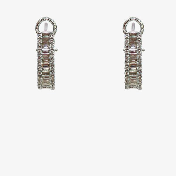 14K White Gold Diamond Stud Earrings for Women - Elegant & Timeless Jewelry Gift for Anniversary, Wedding, or Special Occasion