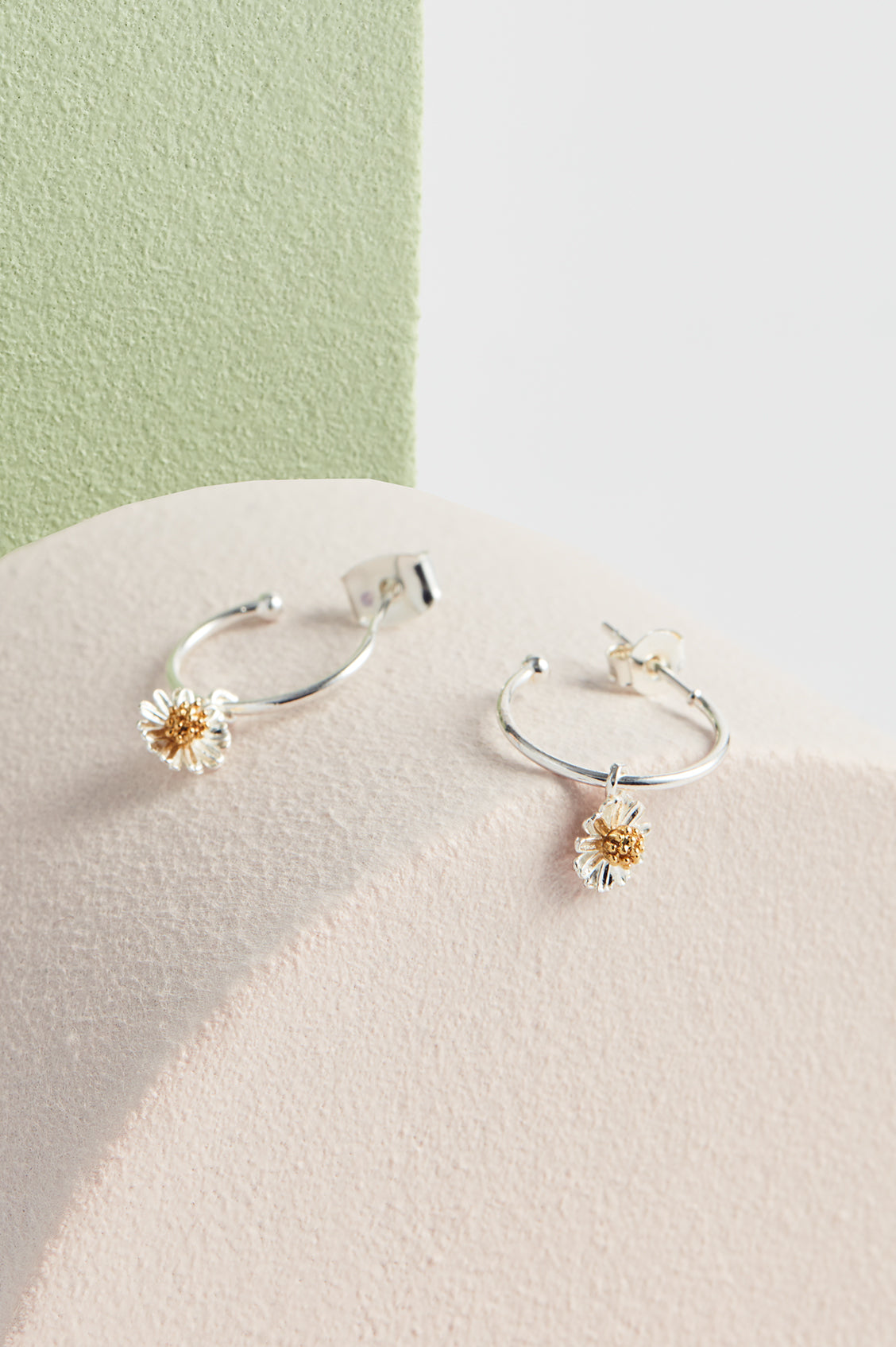 Wildflower Drop Hoop Earrings for Women - Dainty Floral Boho Jewelry - Perfect for Weddings, Parties & Everyday Wear