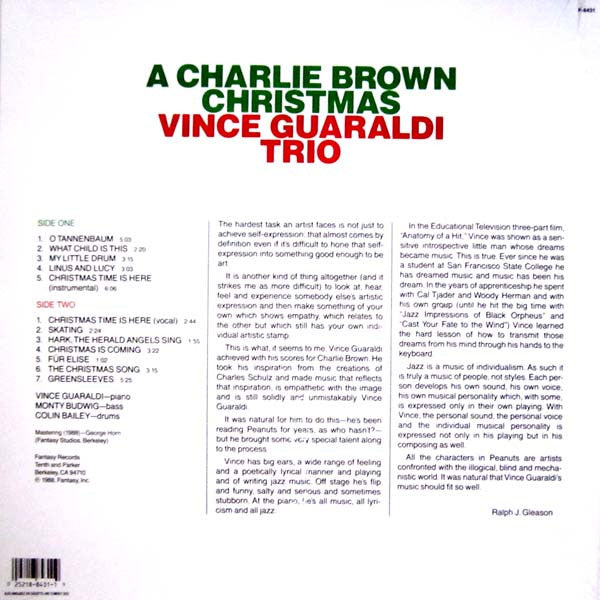 Vince Guaraldi Trio Jazz Music Albums - Best Holiday & Christmas Jazz Collection for Relaxing, Dinner Parties & Cozy Evenings