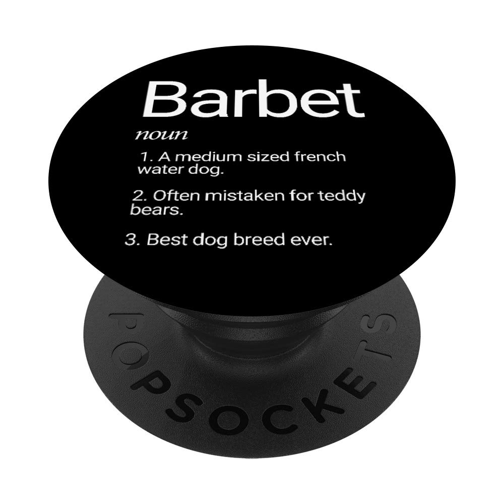 Barbet Dog Breed PopSockets Grip & Stand for Phone & Tablet - Cute French Water Dog Accessory for Pet Lovers, Perfect for Home, Office & Travel Use
