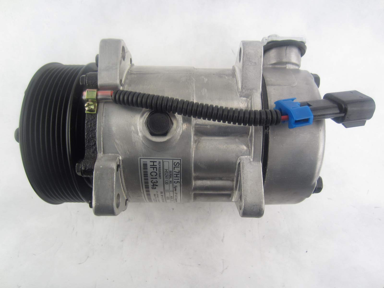 SD7H15 A/C Compressor Replacement for Kenworth Peterbilt Trucks - Heavy Duty Air Conditioning System Part for Truck Cab Cooling & Long Haul Comfort