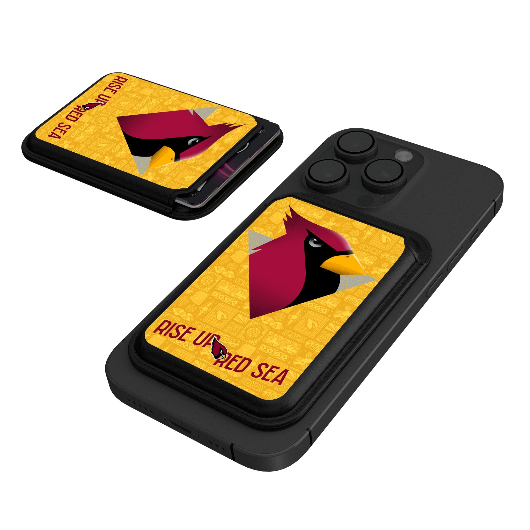 Arizona Cardinals 2024 Limited Edition Black Magnetic Credit Card Holder Wallet - Perfect for NFL Games, Travel & Everyday Use