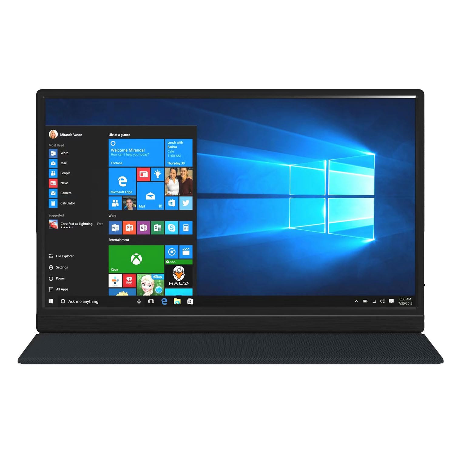 Denver PMO-15601 15.6 Inch Full HD 1920x1080 LED Monitor with USB-C & Mini HDMI - Energy Efficiency Class A to G - Perfect for Home Office, Gaming, and Digital Signage