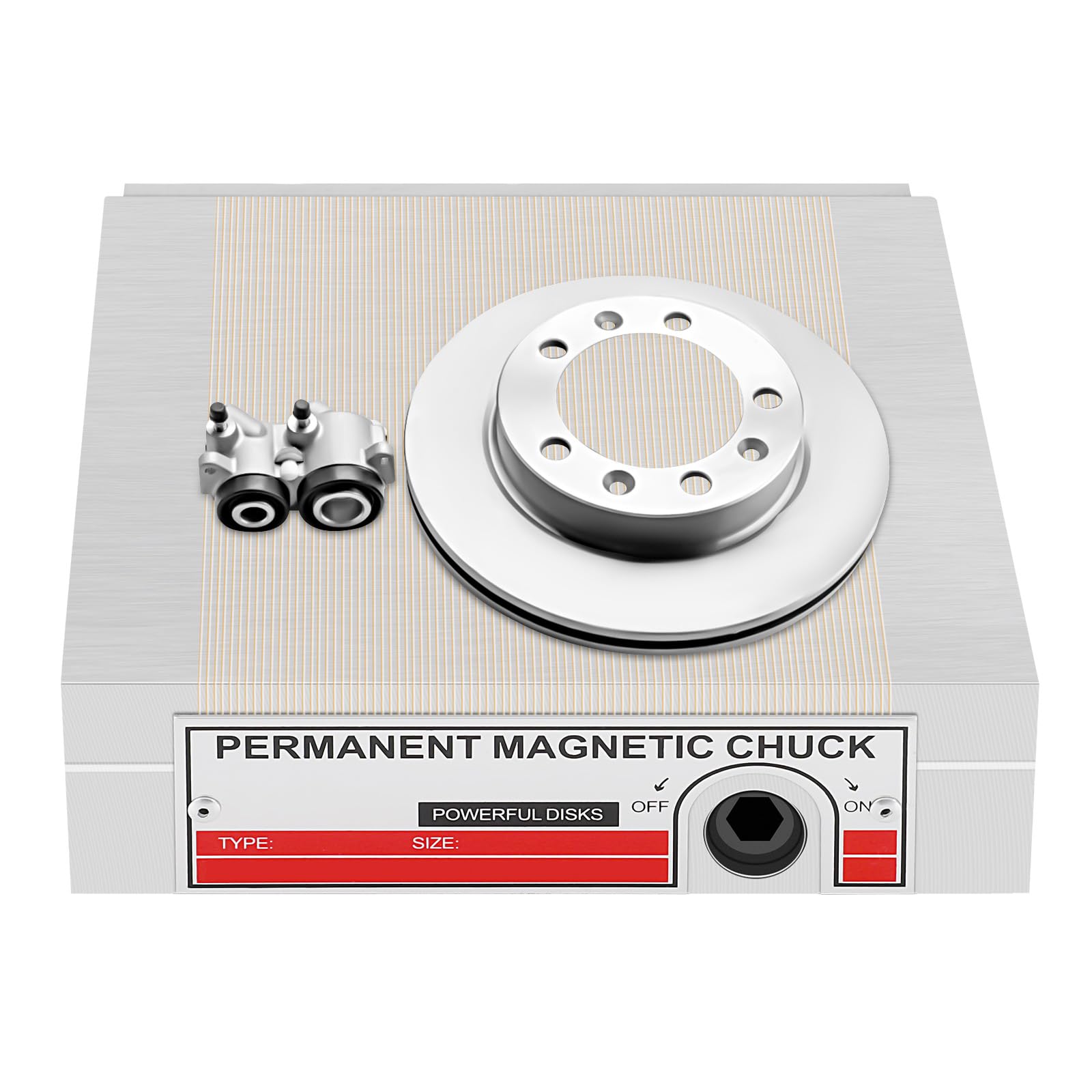6x6 Inch Permanent Magnetic Chuck for Surface Grinder - Precision Tool for Metal Grinding & Polishing | Ideal for Workshop, DIY Projects & Industrial Use