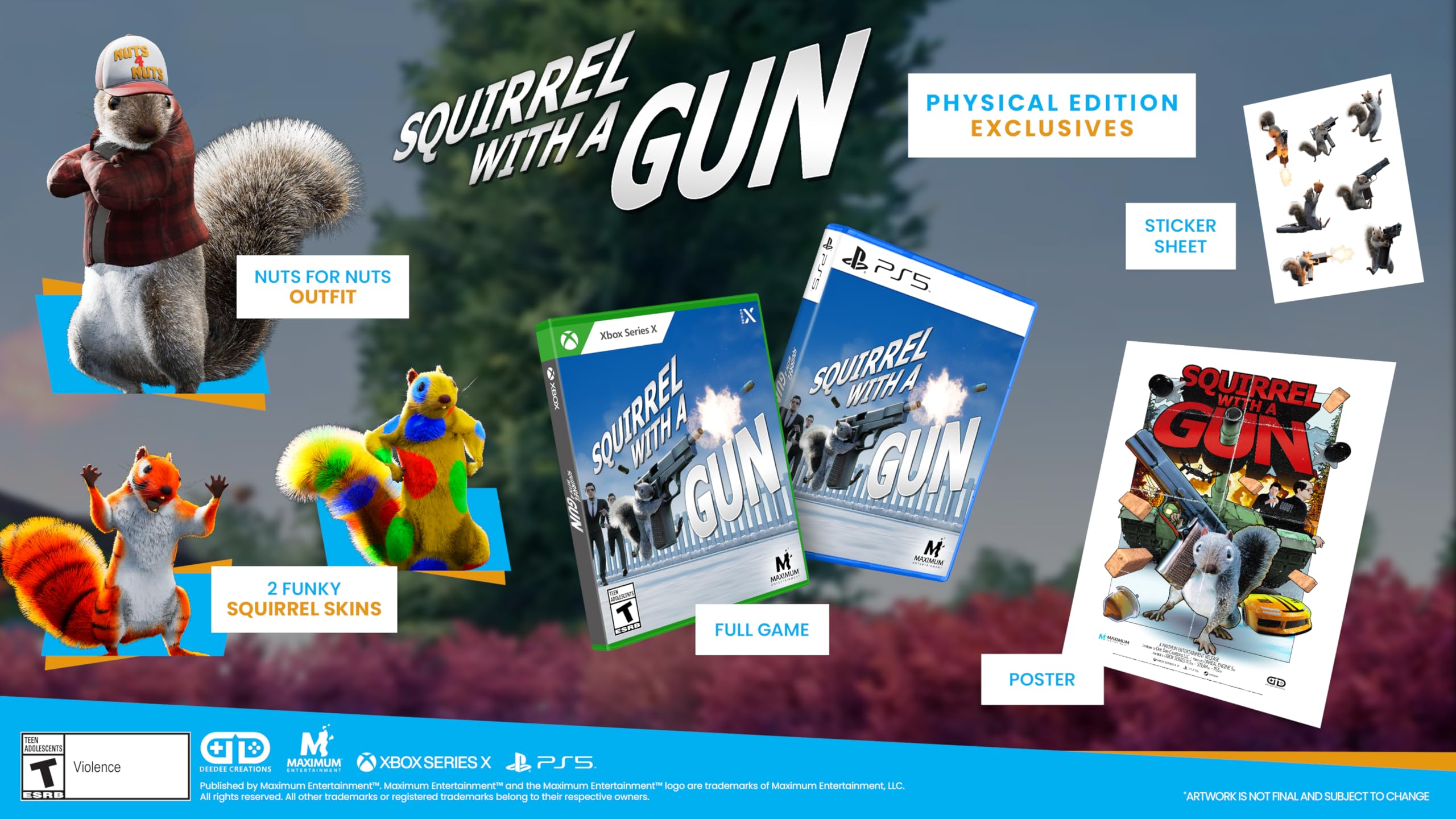 Squirrel with a Gun PS5 Game - Action Adventure Shooter for PlayStation 5 - Perfect for Casual Gaming and Animal-Themed Entertainment