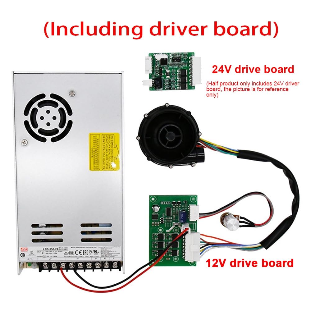 24V Brushless Centrifugal Air Blower DC WS7040 - High Pressure 6.5Kpa Cooling Fan for 3D Printers (VzBoT/HevORT) | Perfect for CNC Machines, Laser Engravers & Electronics Cooling