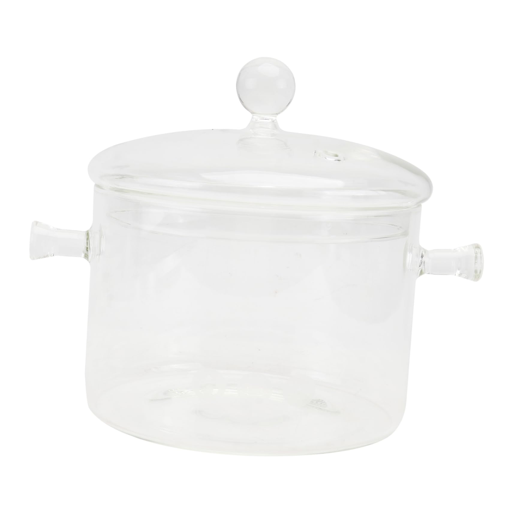 Cabilock Decorative Glass Candles - 12oz Glass Saucepan with Lid, Cooking Pot for Soup, Stew & Kitchen Use | Airtight Candy Storage Containers | Perfect for Restaurants, Home Cooking & Gift Giving